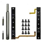 For Nintendo Switch Console 1pair Slide Rail With Tool Set NS Repair Parts(Black)