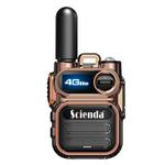 Scienda G388 Global-PTT 4G Two-way Wireless Walkie-talkie Portable Remote Communicator(Bronze)