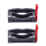 2pcs For Dyson V7 / V8 / V10 / V11 / V15 Vacuum Cleaner Switch Latch Retainer(Main Body Gray+Red)