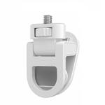 1/4 Screw Universal Fill Light Cell Phone Clip GoPro Video Conference Laptop PC External Clip(Small Flat-White)