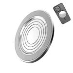 HEPAIL 101D-A Cell Phone Magnetic Selfie Mirror Magsaef Rear HD Photo Assist Convex Mirror(Silver)