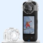 For Insta360 X4 HEPAIL AC37 Lens Anti-fog Snap-on Protective Mirror Front and Rear Lens Protectors