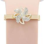 21mm Width Rotatable Smartwatch Strap Decorative Ring Metal Accessories, Style: Gold Windmill