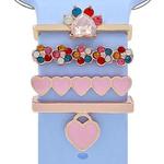22mm Width Smart Watch Silicone Band Decorative Ring Metal Accessories, Style: Dog Paw Rose Gold