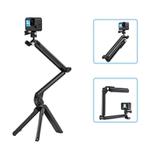 TELESIN Tri-folding Tripod For Sports Camera Mobile Phone Selfie Stand Desktop Fixed Bracket(Black)