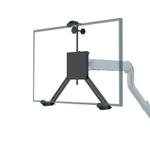 Holeless Monitor Mount for 17-32 Inch Screens Quick Installation and Removal Bracket(Black)
