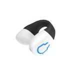 Bluetooth Earpiece Single Ear Clip-On Non-Intrusive Design Sports Headphones for Running(White)