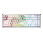 Ajazz ALUX68 MAX RGB Single Wired DIY Magnetic Shaft Mechanical Keyboard, Color: Snow Bottel