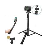 YUNTENG 91666L 18.5-67 Inch Adjustable Tripod Selfie Stick With Remote Control For Phone and Camera(Black)