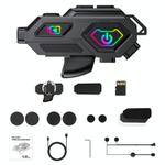 C8Max Motorcycle Intercom Video Helmet Bluetooth Headset HD Video Recorder, Spec: Hard Mic