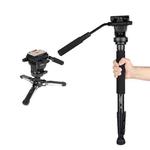 YUNTENG VCT-588 Camera Monopod 65-166cm Aluminum Alloy DSLR Tripod Stand With Hydraulic Ball Head(Black)