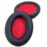 For 1MORE SonoFlow SE / HC905 Headphone 1pair Earpad Ear Cushion(Black Red)