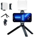 Rechargeable Type Selfie Fill Light 3 Color Temperature Clip On Lamp with PTZ & Tripod Kit