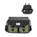 Cwatcun D99 Medium Shoulder Camera Bag Multi-functional Casual Color Clash Lightweight Storage Bag
