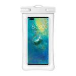 TPU Dual Airbag Floating Mobile Phone Waterproof Bag Anti-sinking Diving Swimming Phone Waterproof Pouch(White)