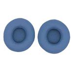 For Beats Solo 4 1pair Headphone Leather Cover Earmuffs Sponge Cover(Blue)