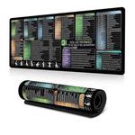 Keyboard Shortcut Desk Mat Mouse Pad Non-Slip Office Desk Pad With Computer Commands 300x600x3mm(No.2)