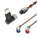CVJ VS400 Interchangeable Audio Plug Oxygen-Free Copper Headphone Upgrade Cable, Style: Type-C S Pin