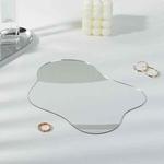 22x17cm Irregular Shape Acrylic Mirror Reflective Tray Display Jewelry Photo Props Photography Background Decoration