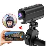5K Action Camera WiFi Sport DV Riding Bicycle Drive Recorder With Led Light EIS Anti-shake(Black)