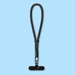 Smartphone Lanyard with Adjustable Wrist Strap Self-Locking 360-degree Rotating Anti-Tangle Design With TPU Clip(Black)