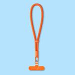 Smartphone Lanyard with Adjustable Wrist Strap Self-Locking 360-degree Rotating Anti-Tangle Design With TPU Clip(Orange)