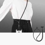Crossbody Adjustable Phone Lanyard With Self-Locking 360-Degree Rotatable Anti-Tangle Design & TPU Clip Black