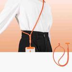 Crossbody  Adjustable Phone Lanyard With Self-Locking 360-Degree Rotatable Anti-Tangle Design & TPU Clip Orange