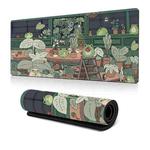 Frog Mouse Pad Cute Green Desk Mat With Non-Slip Rubber Base  For Computer Laptop 300x600x2mm(Pattern 1)