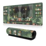 Frog Mouse Pad Cute Green Desk Mat With Non-Slip Rubber Base  For Computer Laptop 400x900x3mm(Pattern 2)