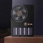 2-in-1 Household Electric Fan Mosquito Killer Lamp LED Digita lDesktop Fan, Color: 3000mAh Black