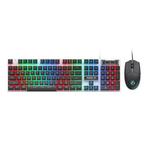 iMICE AN-350 Suspended Keycaps Mechanical Feeling Glowing Wired Gaming Keyboard and Mouse Set(Black)