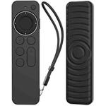 For Apple TV Siri Remote 2 / 3 AhaStyle PT167 Remote Control Silicone Protective Case(Black)