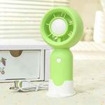 Handheld Rechargeable Fan Outdoor Camping Cooling Fan With Phone Holder Base(Green)
