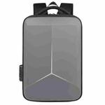 15.6-16.6 Inch Hard Shell Laptop Backpack with USB+Type-C Charging Ports Unisex Anti-Theft  Business Travel Bag Airbag Gray