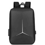 15.6-16.6 Inch Hard Shell Laptop Backpack with USB+Type-C Charging Ports Unisex Anti-Theft  Business Travel Bag Airbag Black