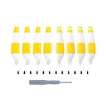 For DJI Mini 3 Drone 8pcs /Set 6030F Propeller Blades Low Noise Wings With Screwdrivers, Color: Yellow 
