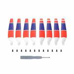 For DJI Mini 3 Drone 8pcs /Set 6030F Propeller Blades Low Noise Wings With Screwdrivers, Color: Tricolor