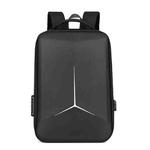 17.3-18 Inch Hard Shell Laptop Backpack with USB+Type-C Charging Ports Unisex Anti-Theft  Business Travel Bag, Color: Airbag Black