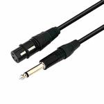 VEGGIEG 3Pin XLR Speaker Loudspeaker Cable Mixer Balanced Audio Microphone Cable, Length: 5m(6.5mm To XLR Female)