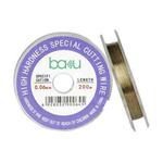 BAKU 0.06mm 200m/329ft Carbon Steel Screen Separator Cutting Wire for Smartphone & Tablet LCD Screen Repair