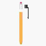For Apple Pencil 2 AhaStyle PT180-K Stylus Retro Anti-slip Protection Case(Yellow)