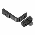 For Insta360 X5 / X4 Sunnylife X4-ZJ826 L-shape Conversion Bracket Magnetic Adaptor Expansion Accessory(Black)