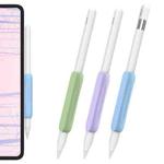For Apple Pencil USB-C / 2  AhaStyle PT113-3 3pcs Silicone Pen Grip(Purple+Sky Blue+Green)