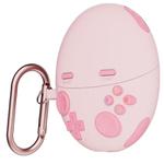 For HUAWEI FreeBuds 6 Case Cover Shockproof Silicone Protective Sleeve with Carabiner(Pink)