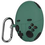 For HUAWEI FreeBuds 6 Case Cover Shockproof Silicone Protective Sleeve with Carabiner(Green)