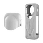 aMagisn Body Case+Lens Cap For Insta360 X5 Action Camera Protective Accessories Gray