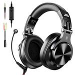 OneOdio A71M Headset Wired DJ Disc Monitor Headphones With Mic Computer Headphone(Black)