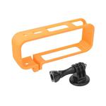 For Insta360 X5 360 Camera CQT Expandable Protective Cage Shockproof Case Horizontal Orange