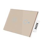 Model 120 US Gauge Graffiti Smart WIFI Single Fire Switch, Spec: 2-Gang Gold